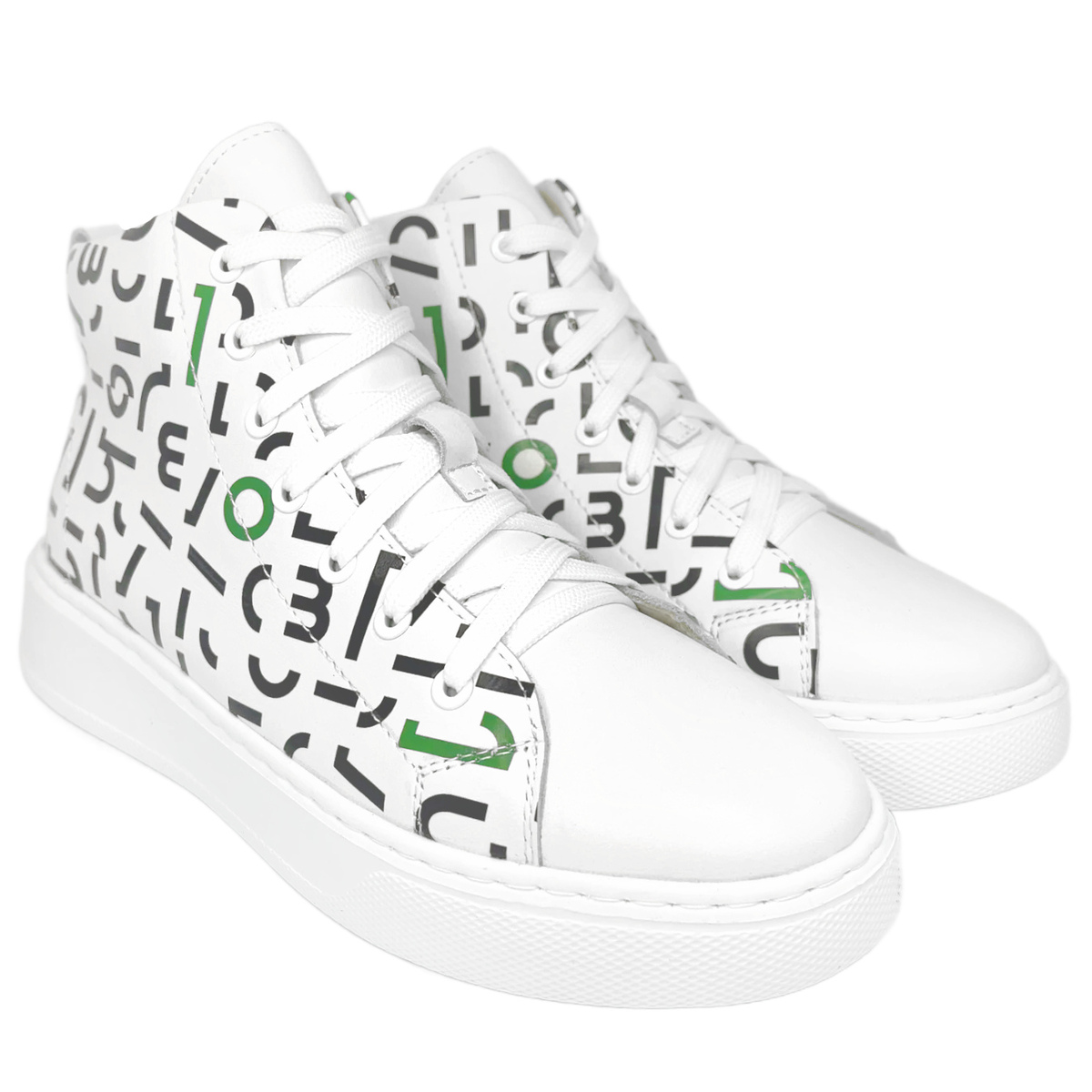 Кеды женские кожаные CUSTOM Символы