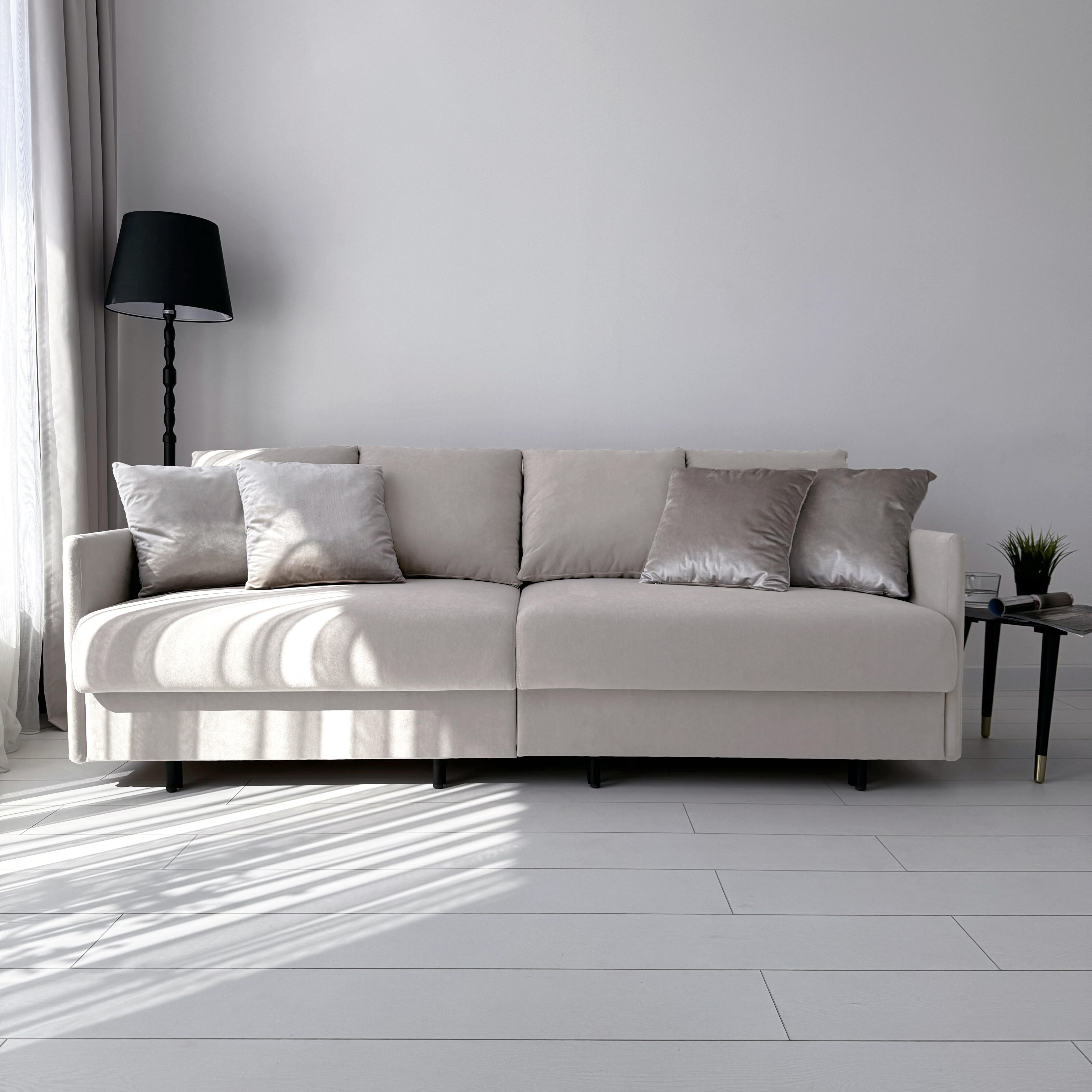 Диван-кровать Redsofa Модена 210см бежевый Teddi.
