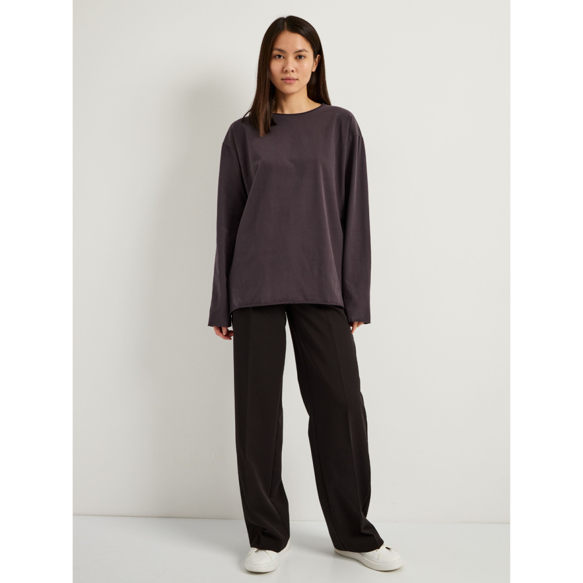 Лонгслив оверсайз MICHOSSO графит