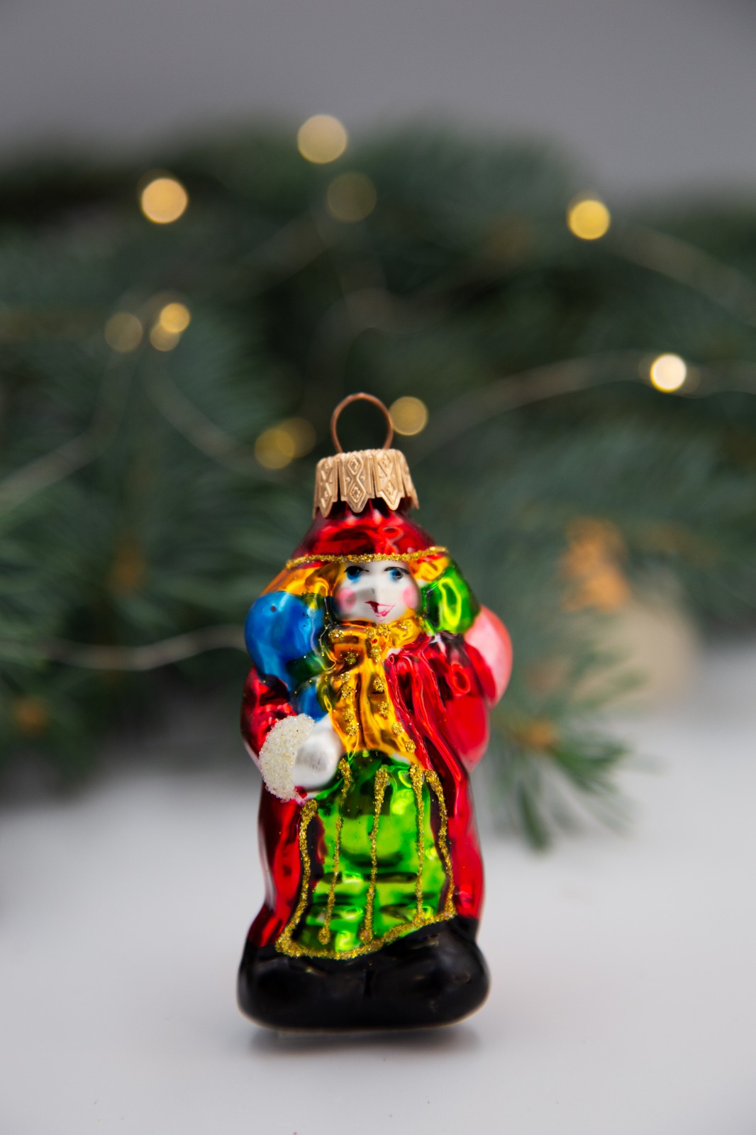 Ёлочное украшение "Клоун Клёпа", в подарочной упаковке, h-10 см