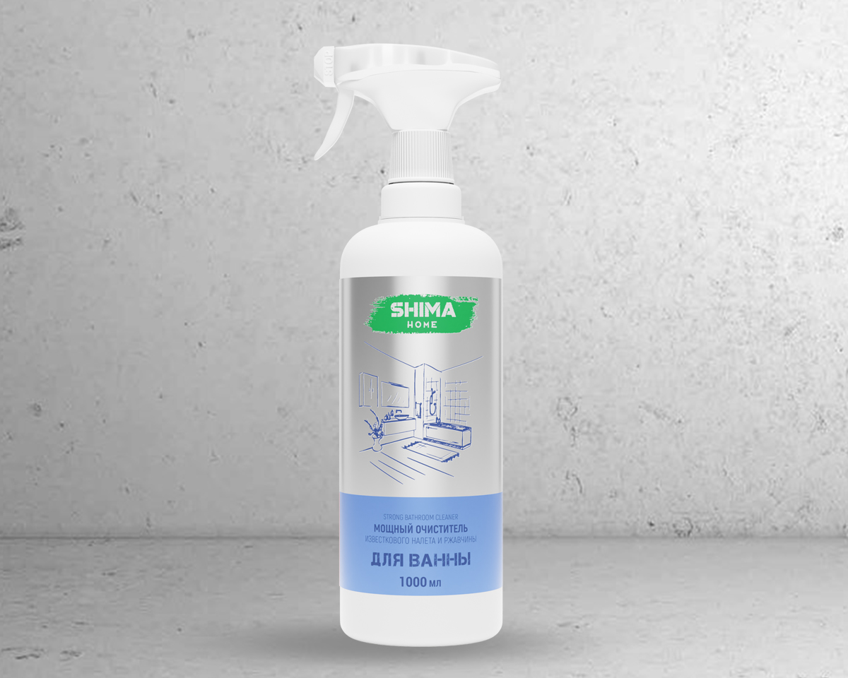 Щетка для уборки и Очиститель для ванны SHIMA STRONG BATHROOM