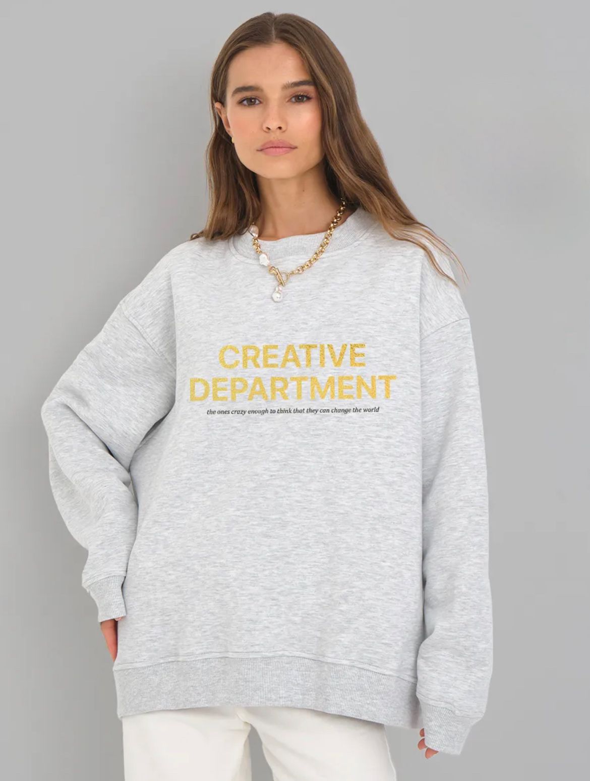 Свитшот оверсайз с принтом
