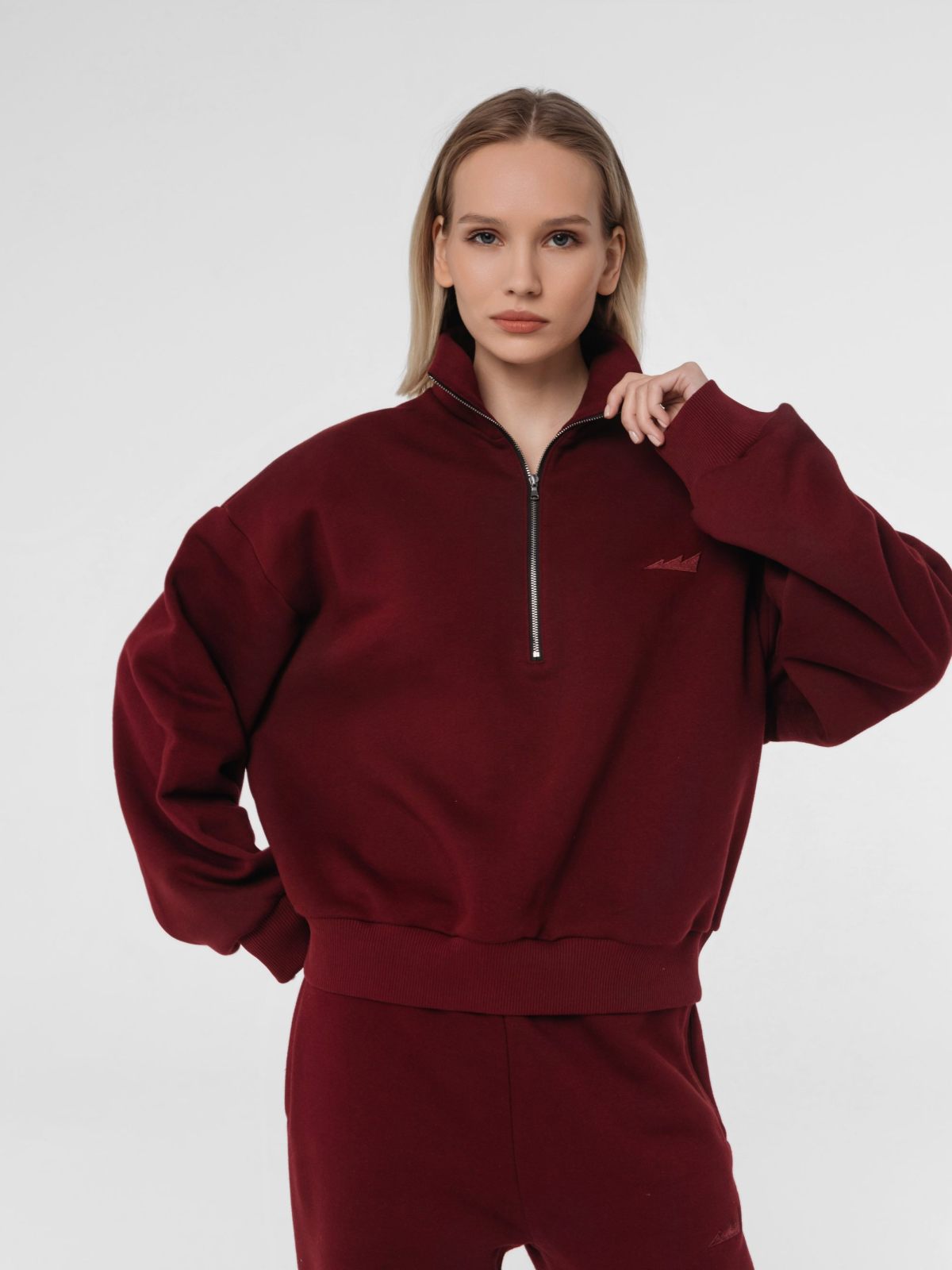 Утеплённая толстовка без капюшона