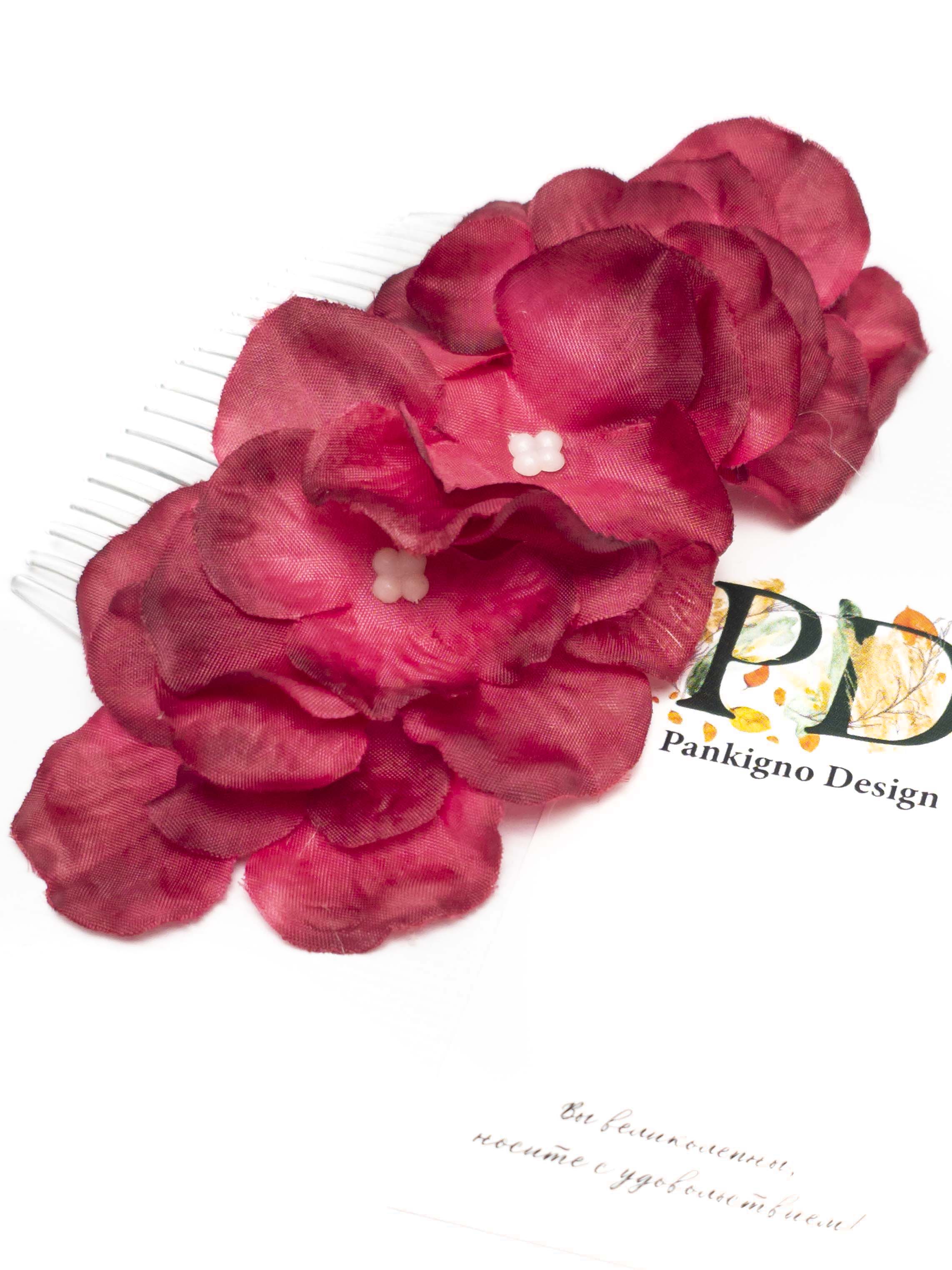 Гребни Pankigno Design с цветками гортензии