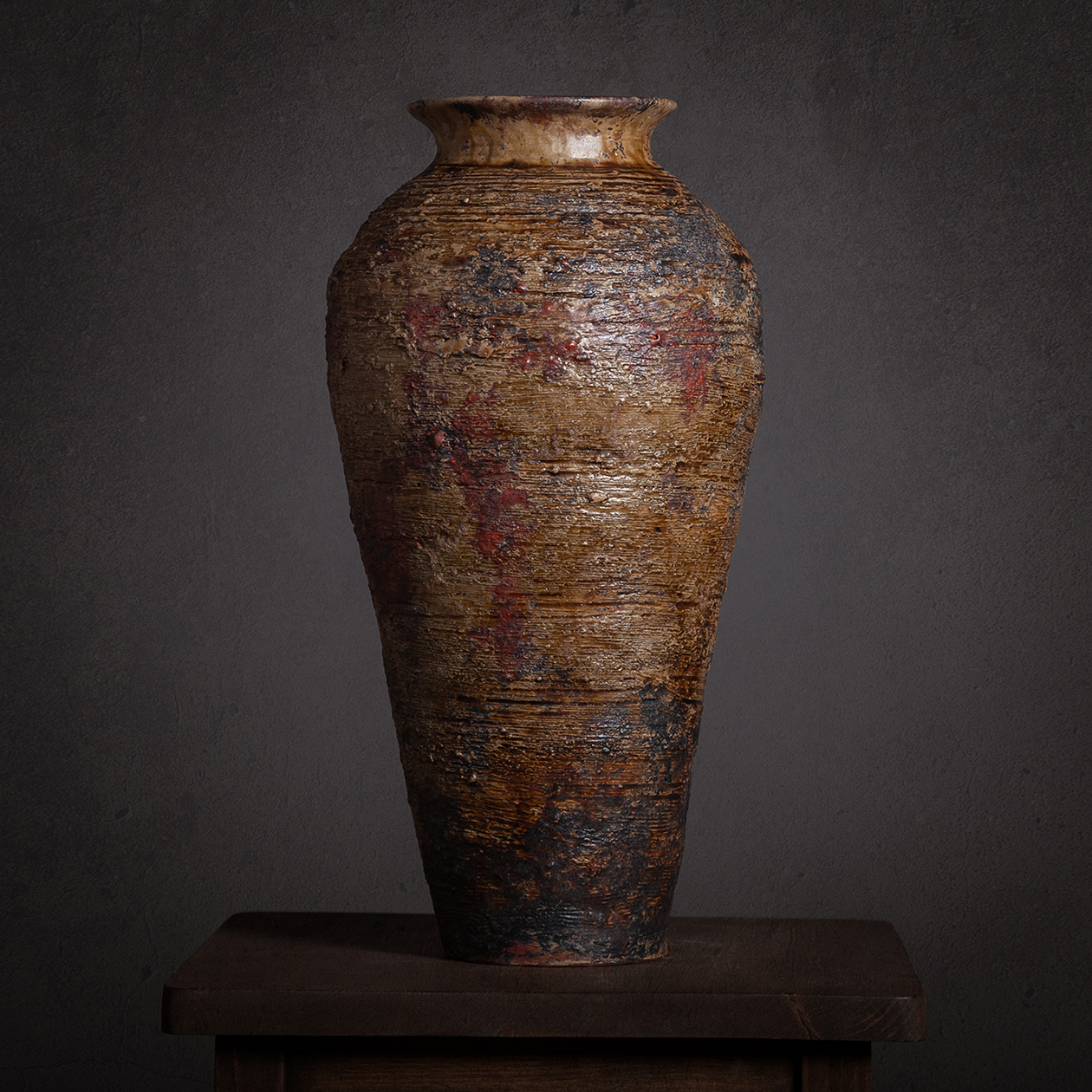 Керамическая ваза ручной работы Stone vase 40