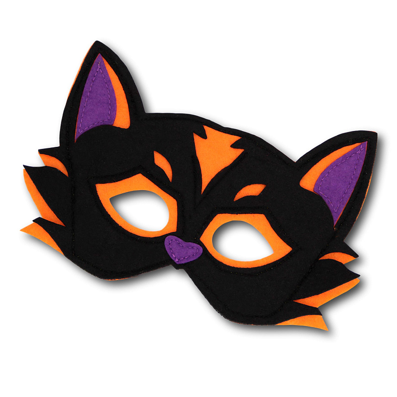 Маска карнавальная Черный Кот Halloween