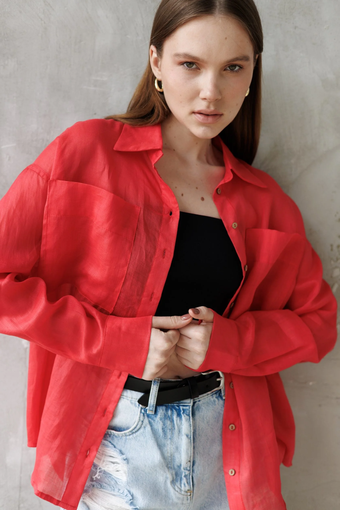 Рубашка LETO | red