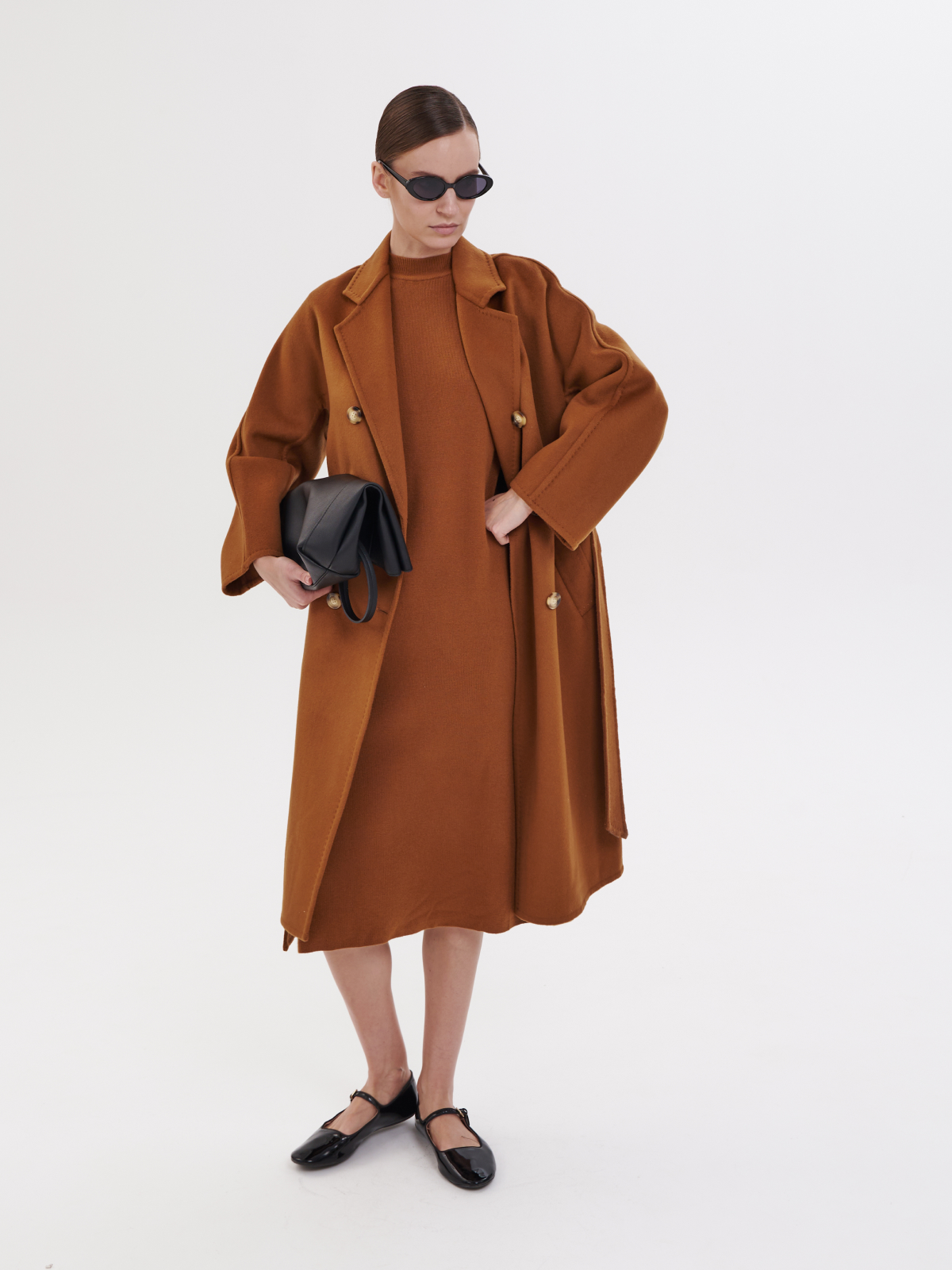 Пальто "Кемел" с английским воротником