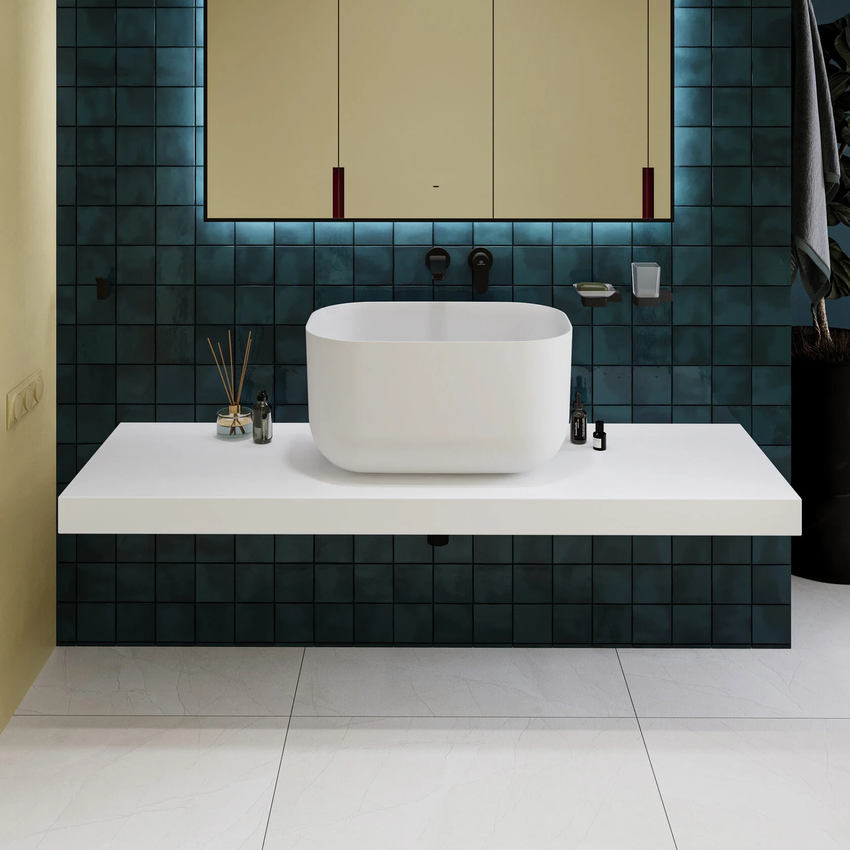 WB60001 CHASHA овальная накладная раковина