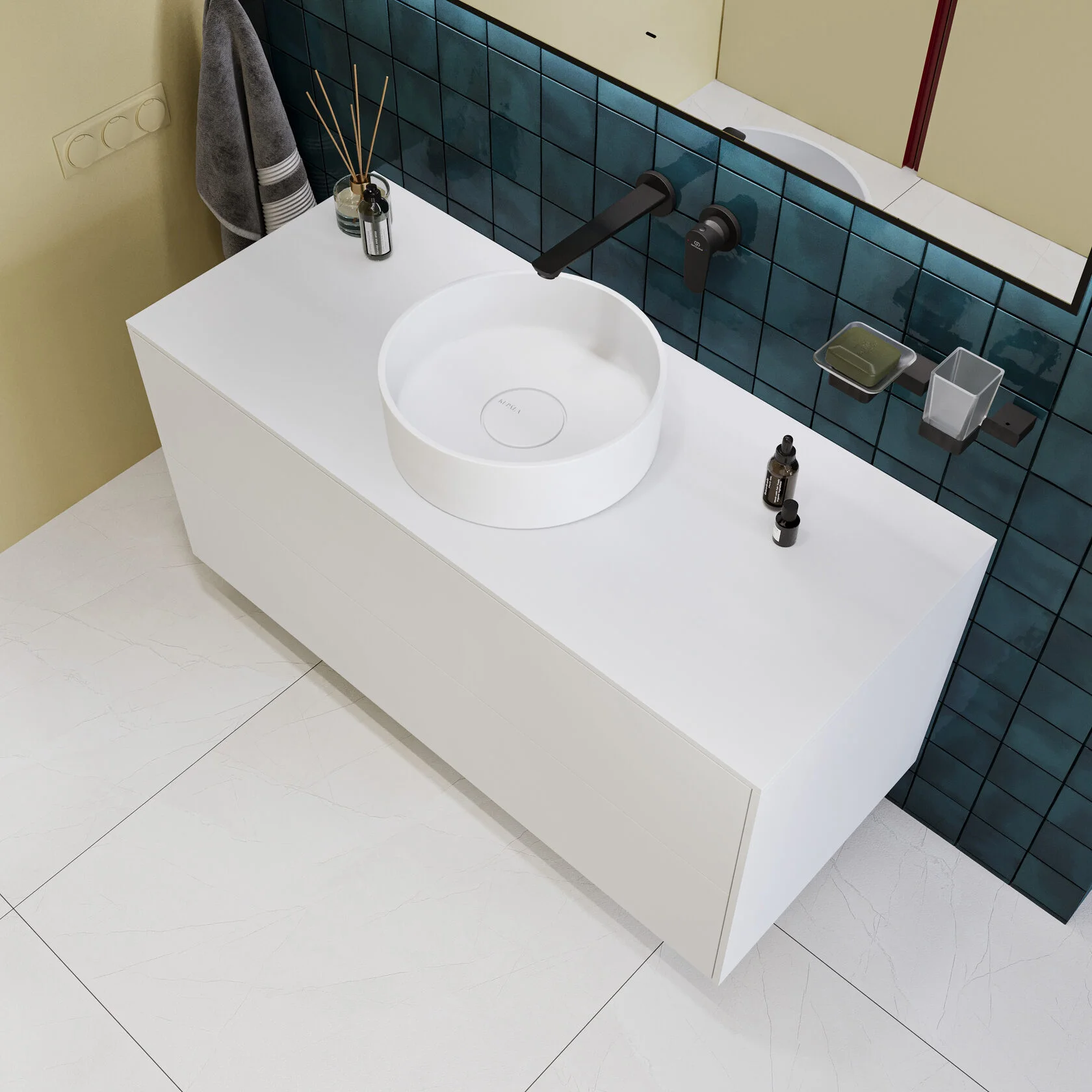 WB439501 KOLO круглая накладная раковина