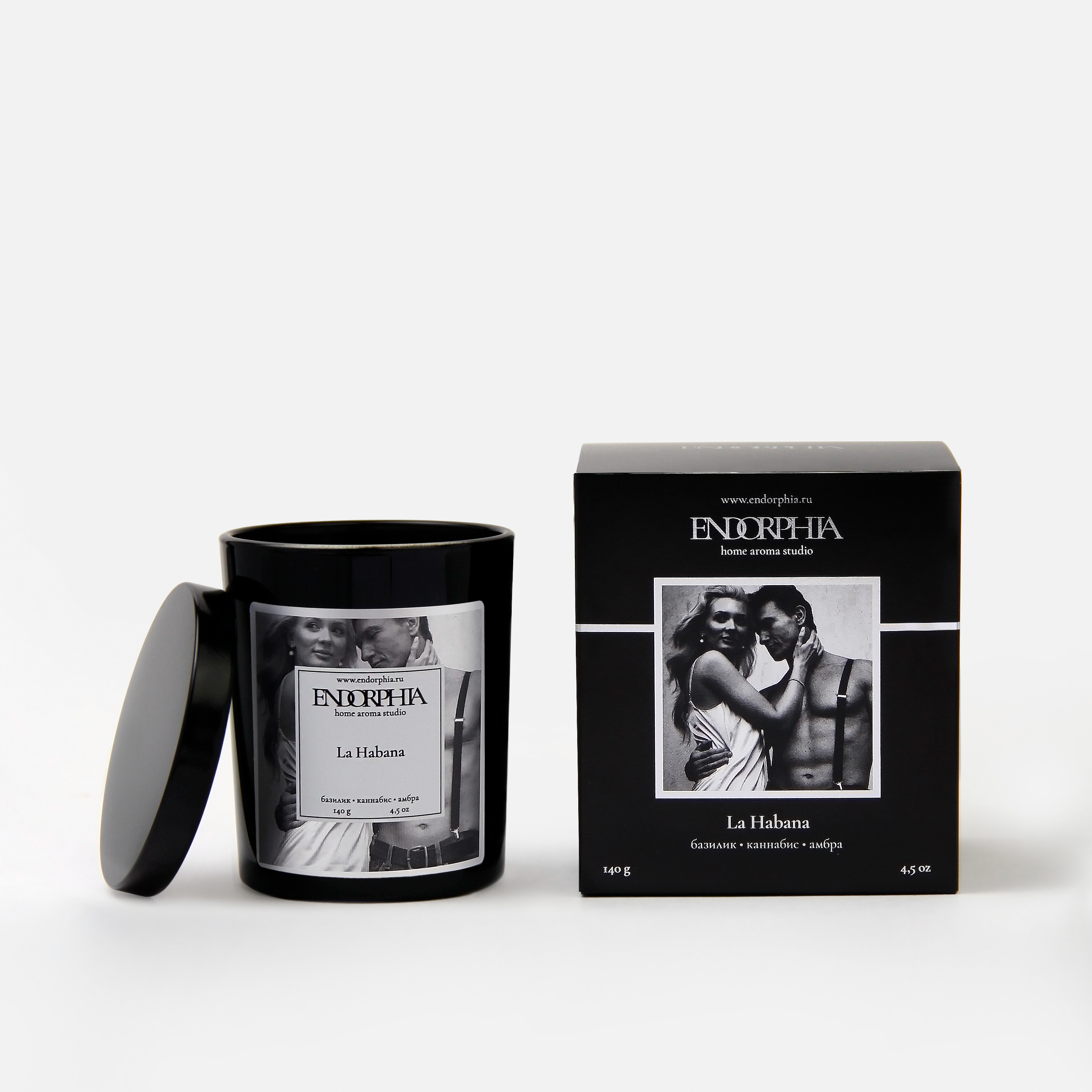 Свеча ароматическая BLACK La Habana 140гр