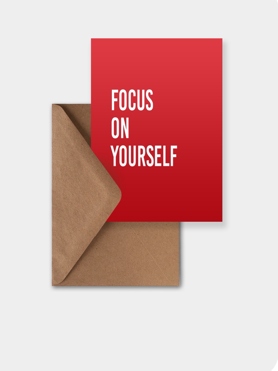 открытка meswero / lys red / focus on yourself