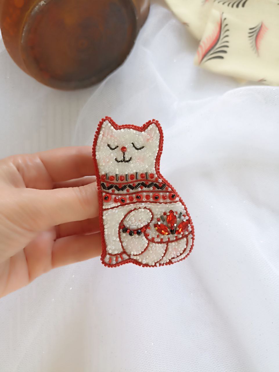 Брошь КОТИК