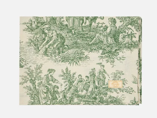 Скатерть «Elpida» «Туаль де Жуи зелёная» (150х250 см)