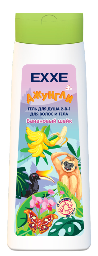 EXXE Гель для душа 2-в-1 "Банановый шейк", 400 мл