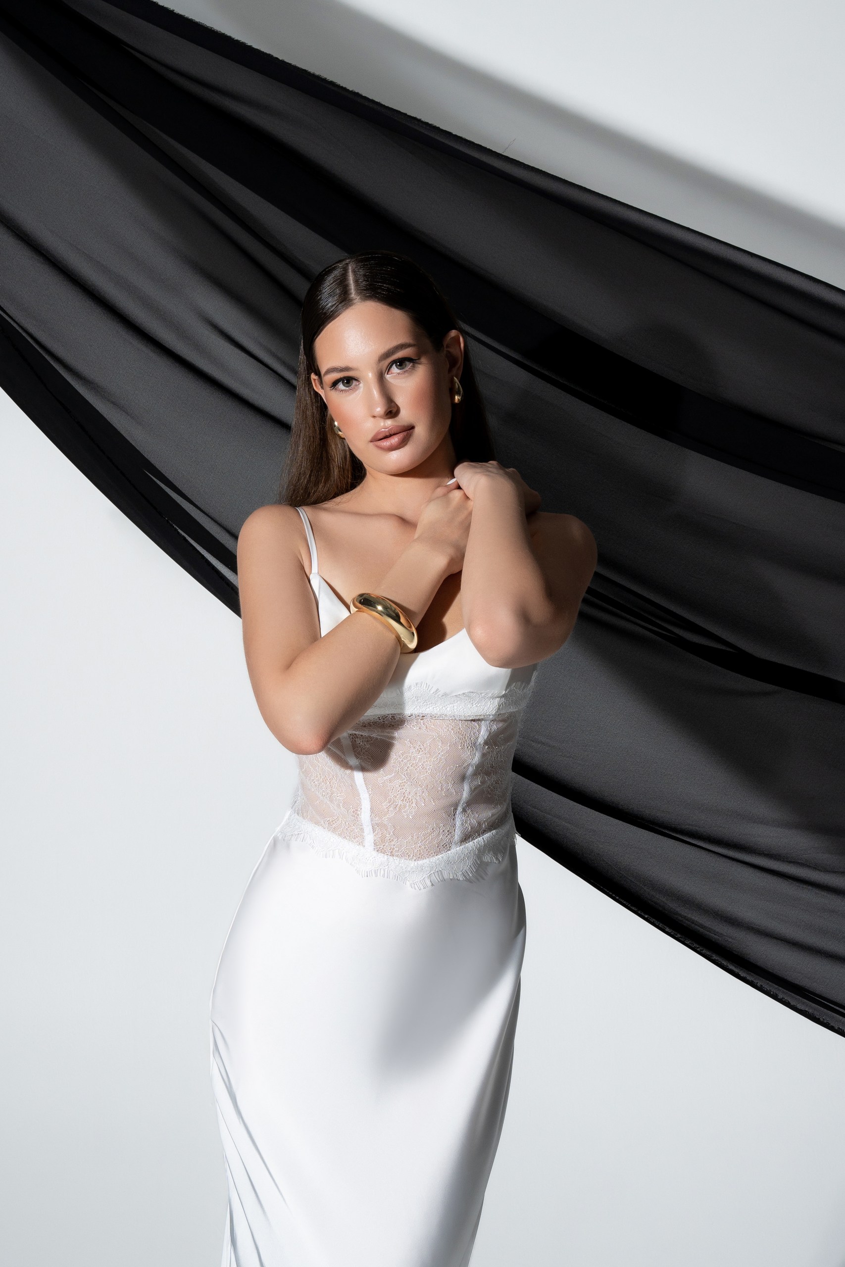 Платье с корсажем "Boudoir Chic"