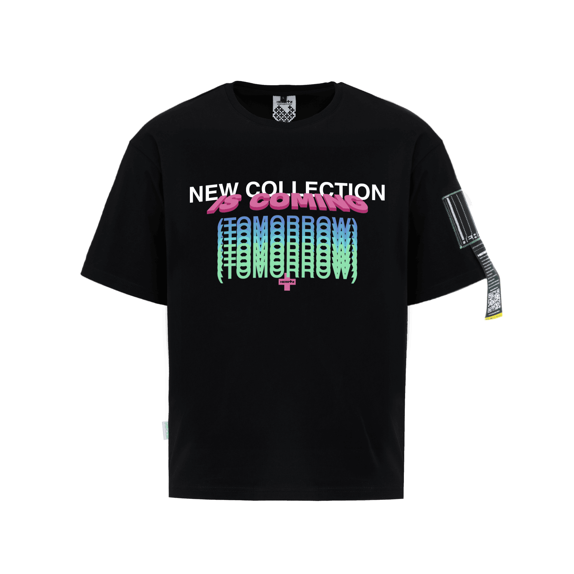 «Tomorrow» Black Boxy T-Shirt