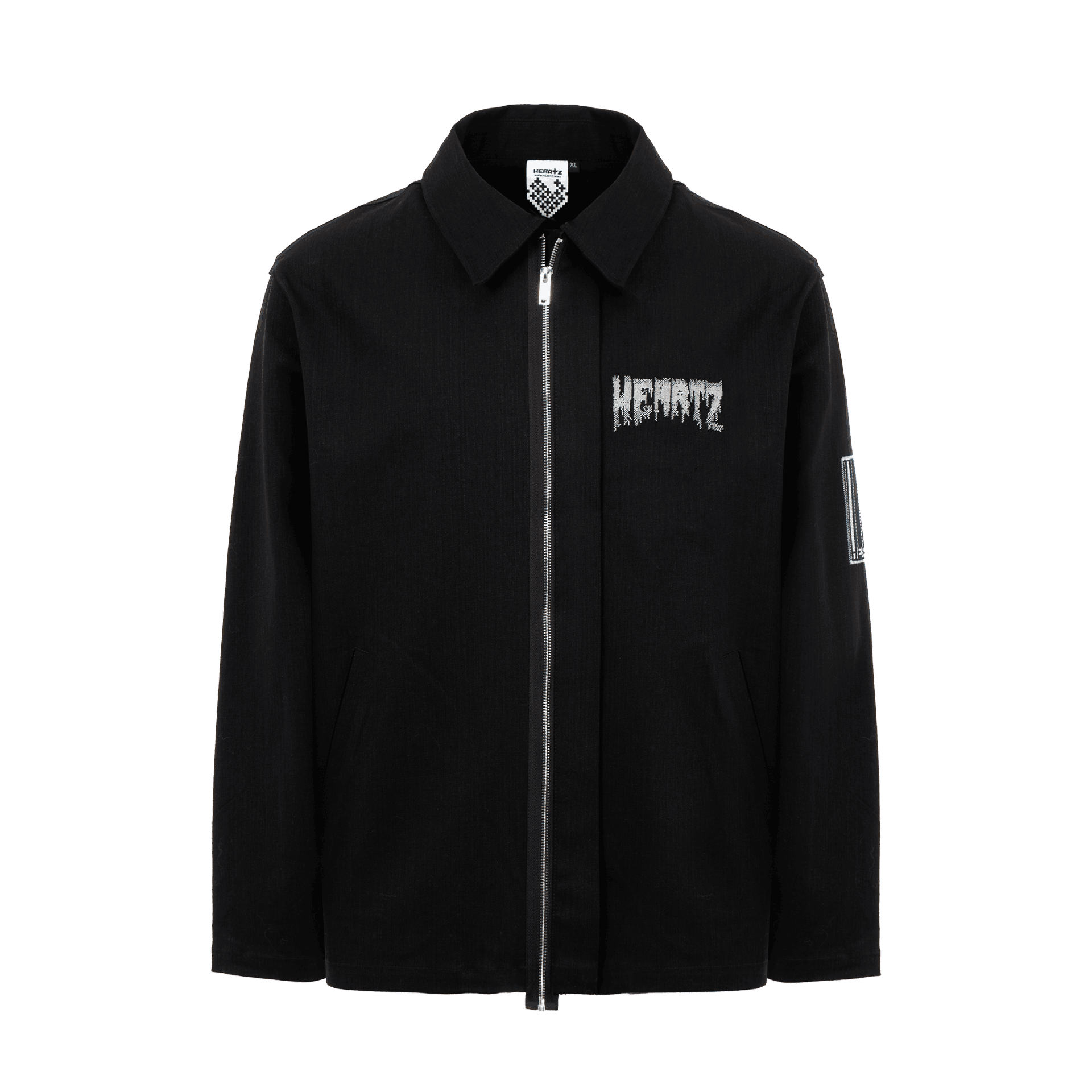 «THE WARNING» Assymetrical Denim Jacket