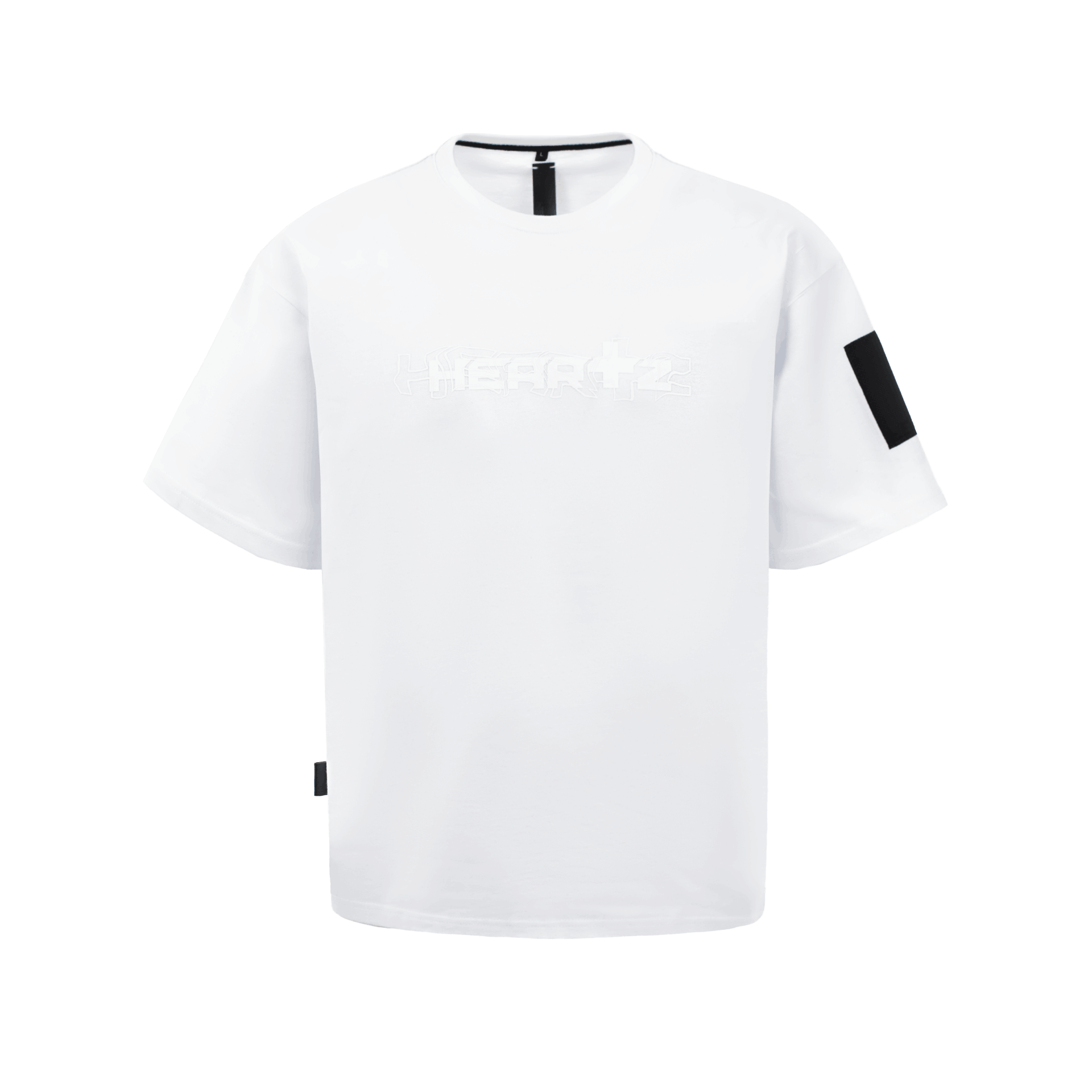 «WAVE LOGO» Black Series Pure White T-Shirt