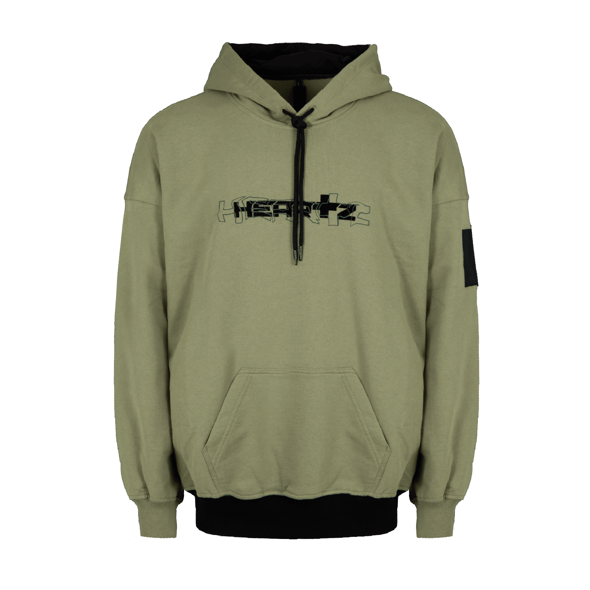 «Wave Logo» Black Series ED2 Olive Hoodie