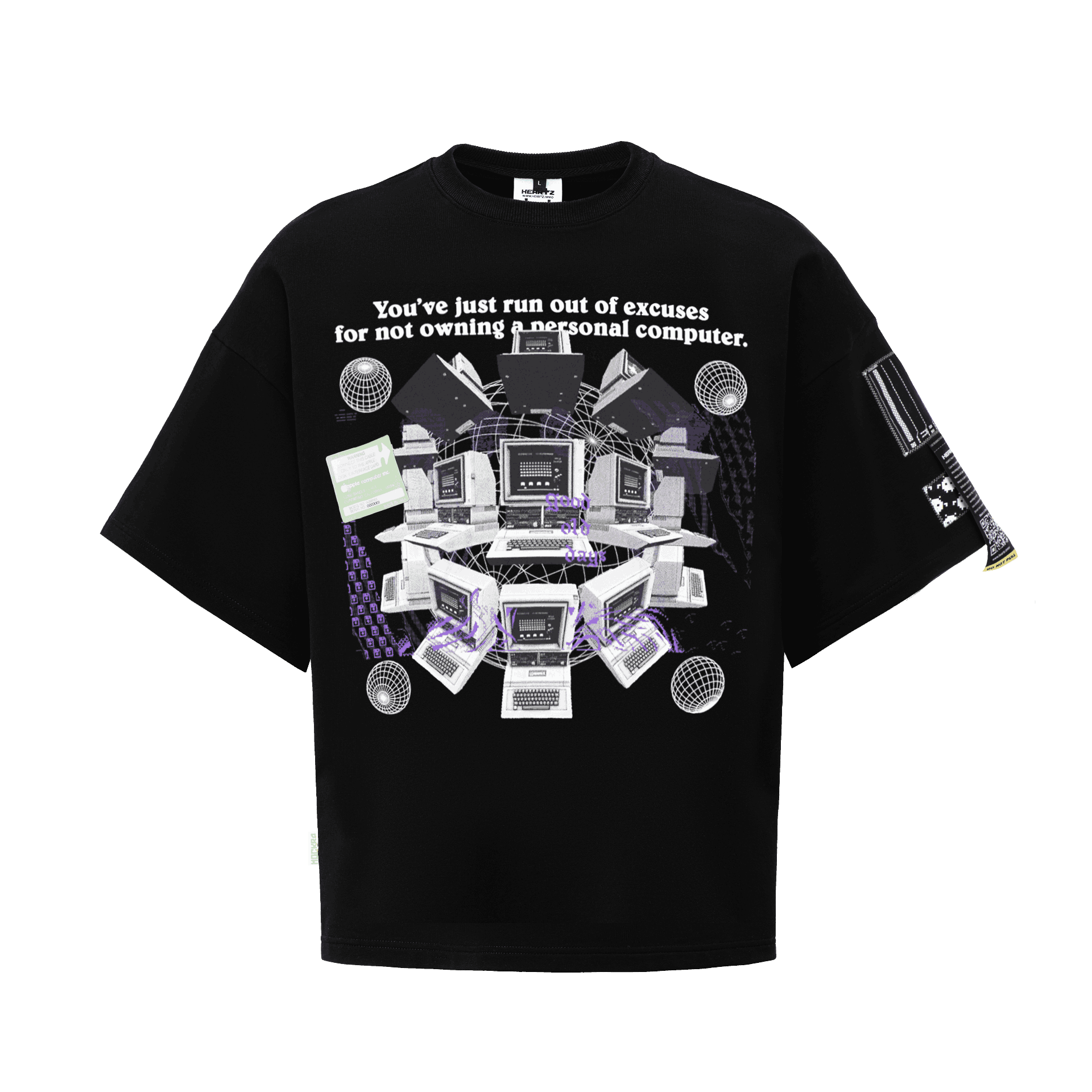 «APPLE II» HEARTZ + BIG GEEK KIMONO T-SHIRT