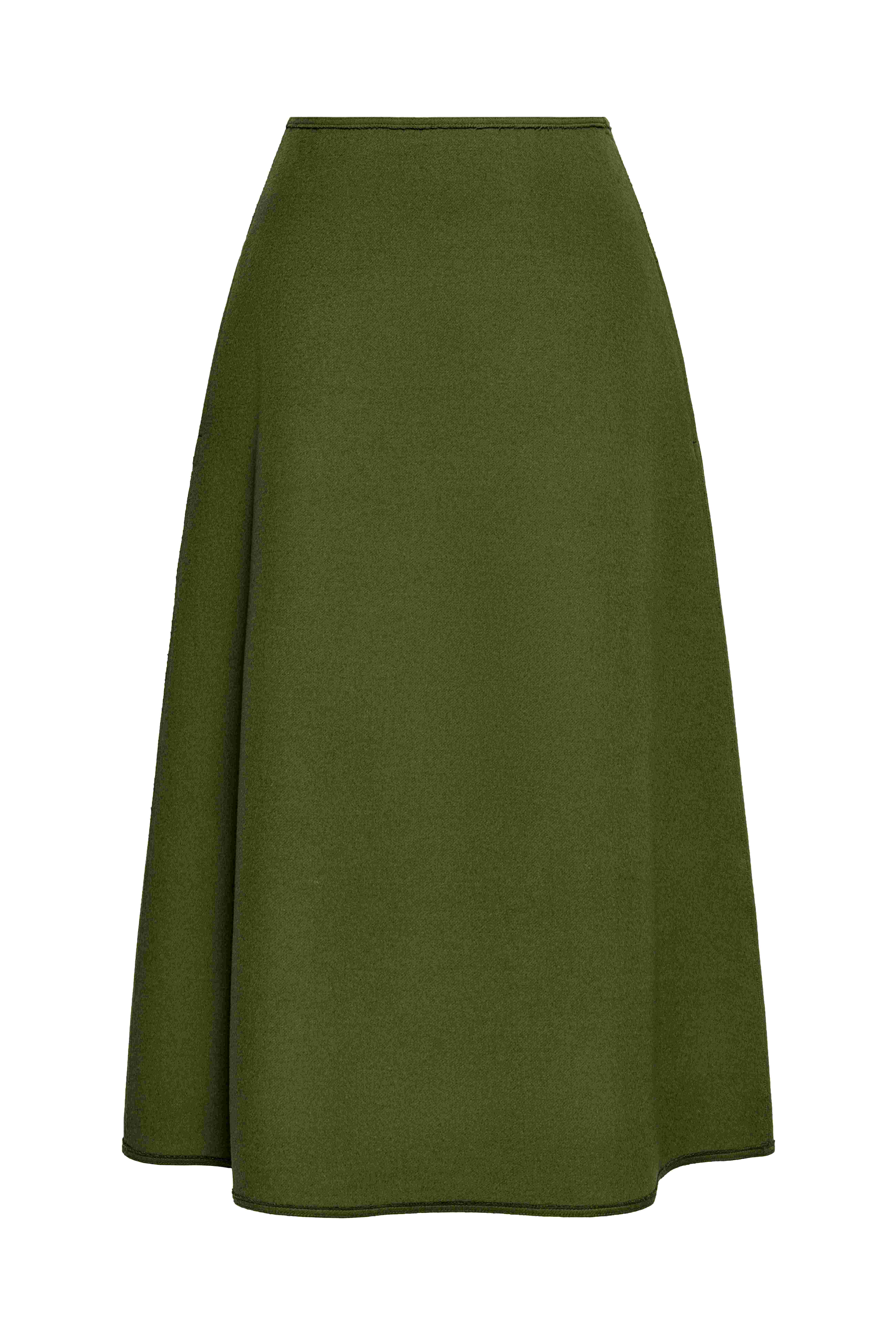 Юбка с карманами из ангоры и шерсти