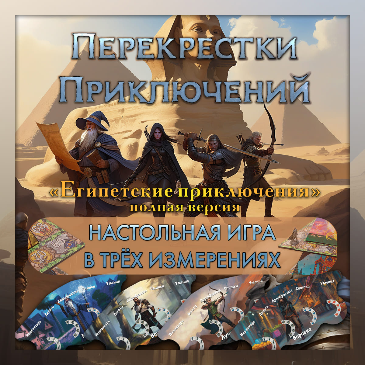 Настольная 3D игра Египетские приключения
