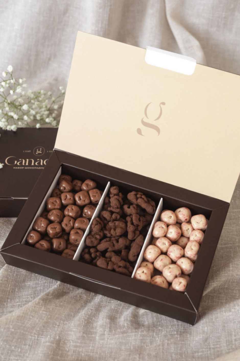 Подарочный набор конфет-драже Ganache