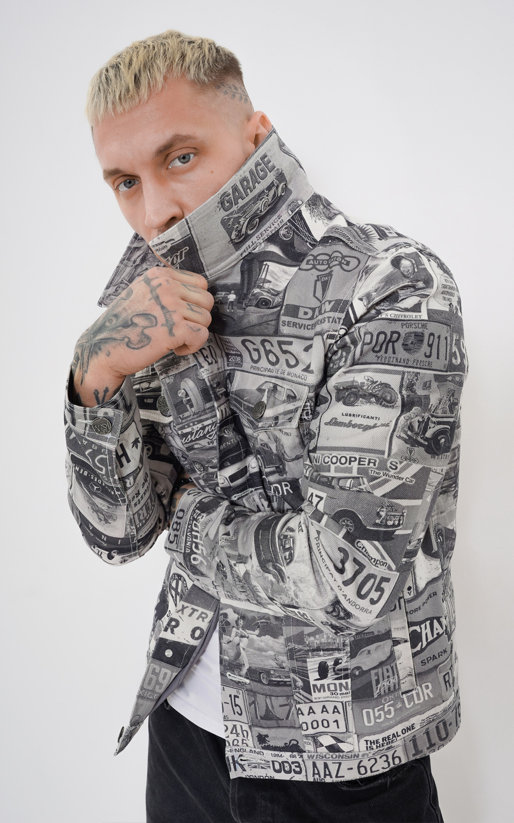 Куртка мужская джинсовая Gone in 60 Seconds (black/white)