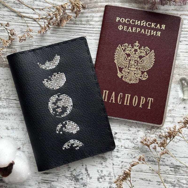 Набор для вышивания обложки для паспорта
