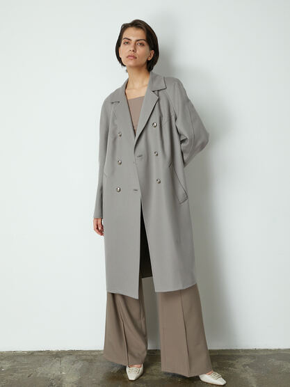 Пальто из 100% итальянской шерсти