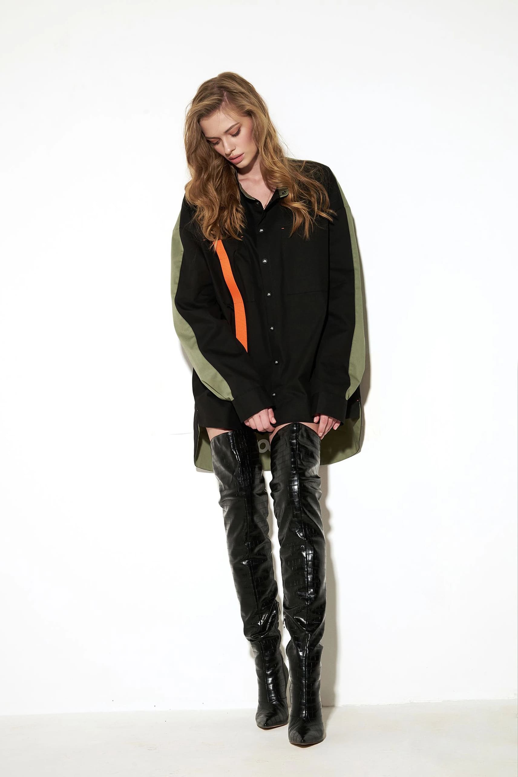 Рубашка unisex черная