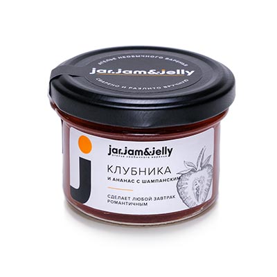 Конфитюр Клубника и ананас с шампанским