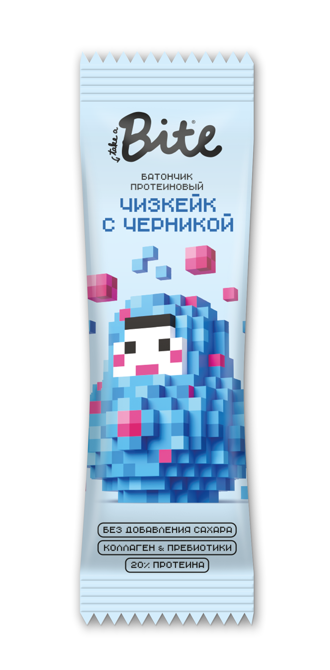 Батончик протеиновый глазированный Bite «Чизкейк с черникой»