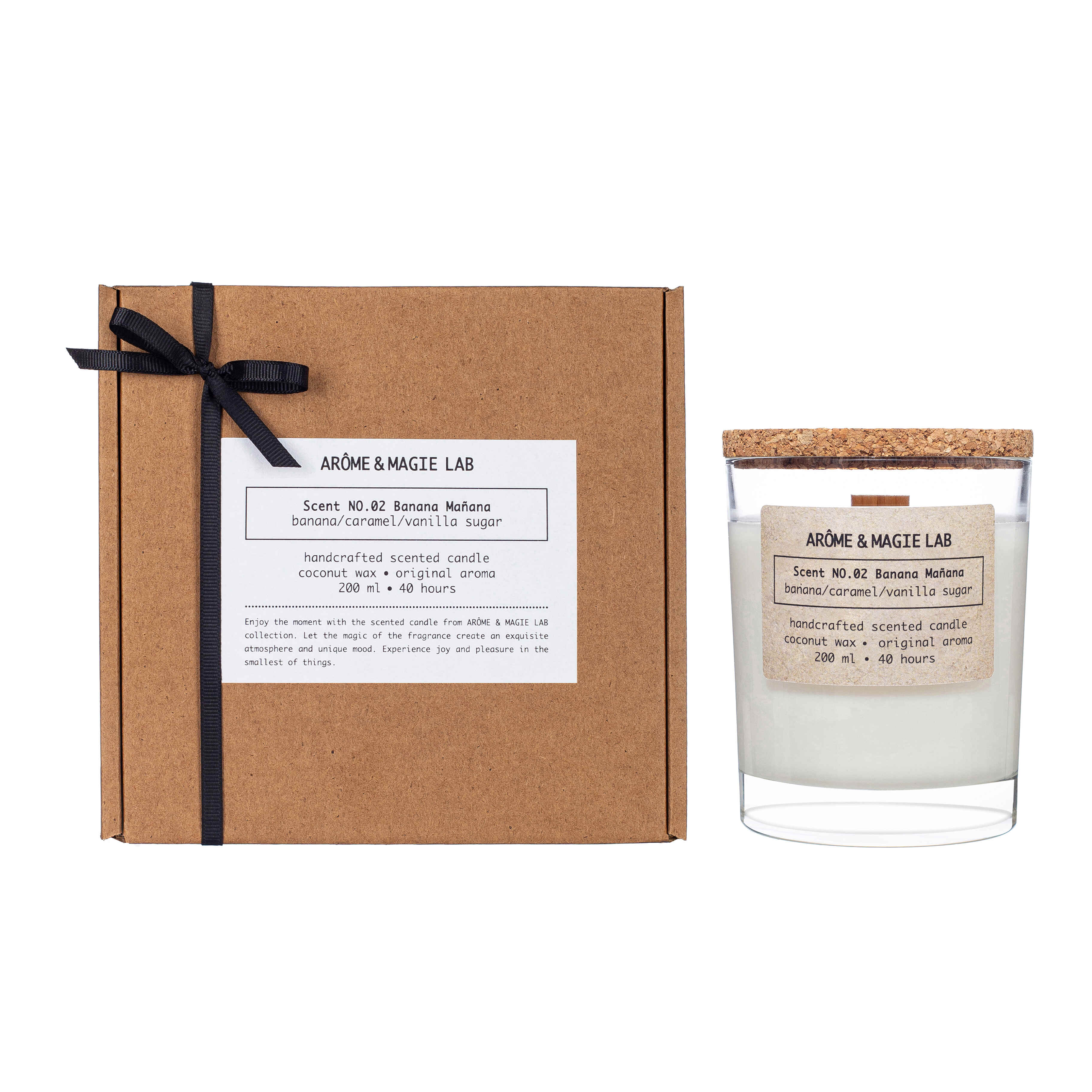Свеча ароматическая ARÔME & MAGIE LAB Scent NO.02 Banana Mañana