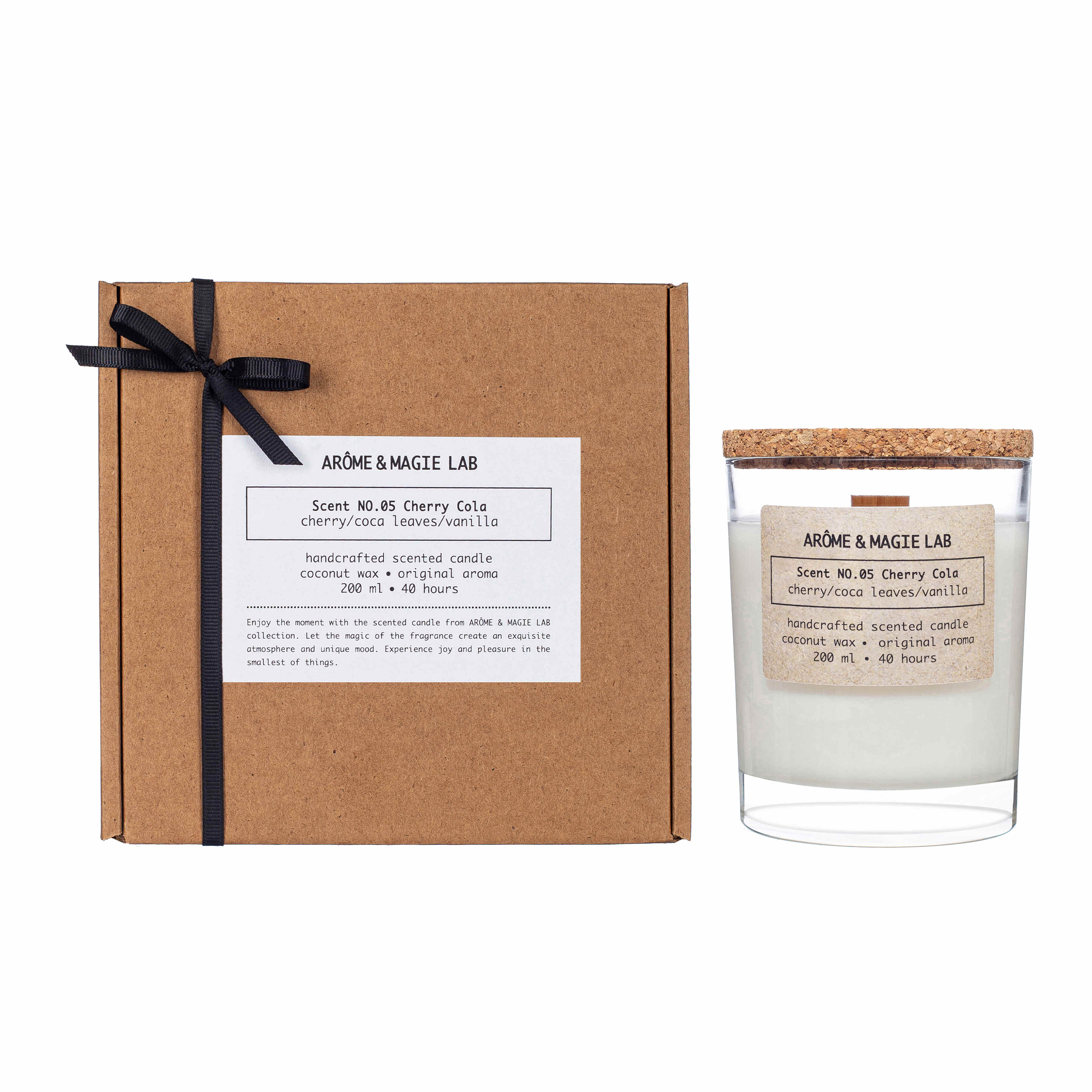Свеча ароматическая ARÔME & MAGIE LAB Scent NO.05 Cherry Cola