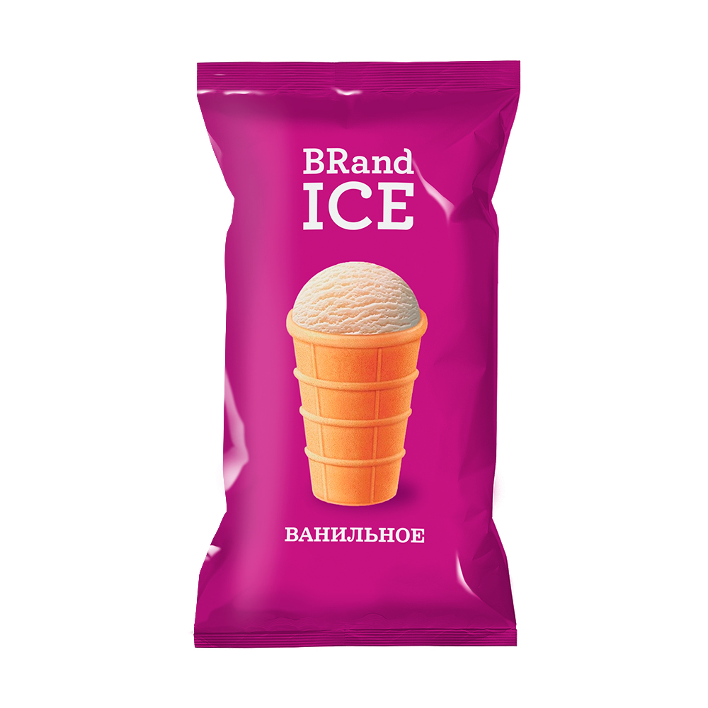 Мороженое "BrandIce" сливочное в ваф. стак. "Ванильное"