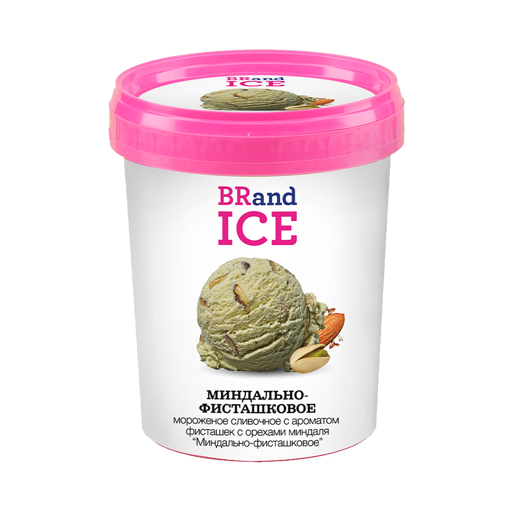Мороженое BRandICE сливочное "Миндально-фисташковое" 1000 мл