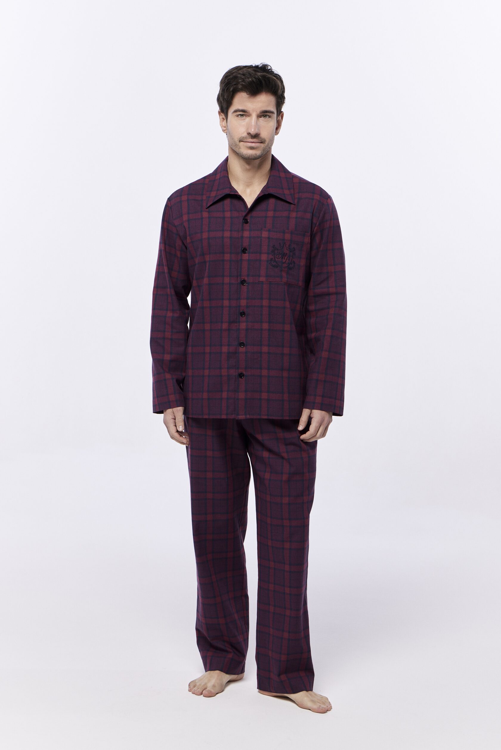 Хлопковая мужская пижама "Sweet dreams flannel collection"