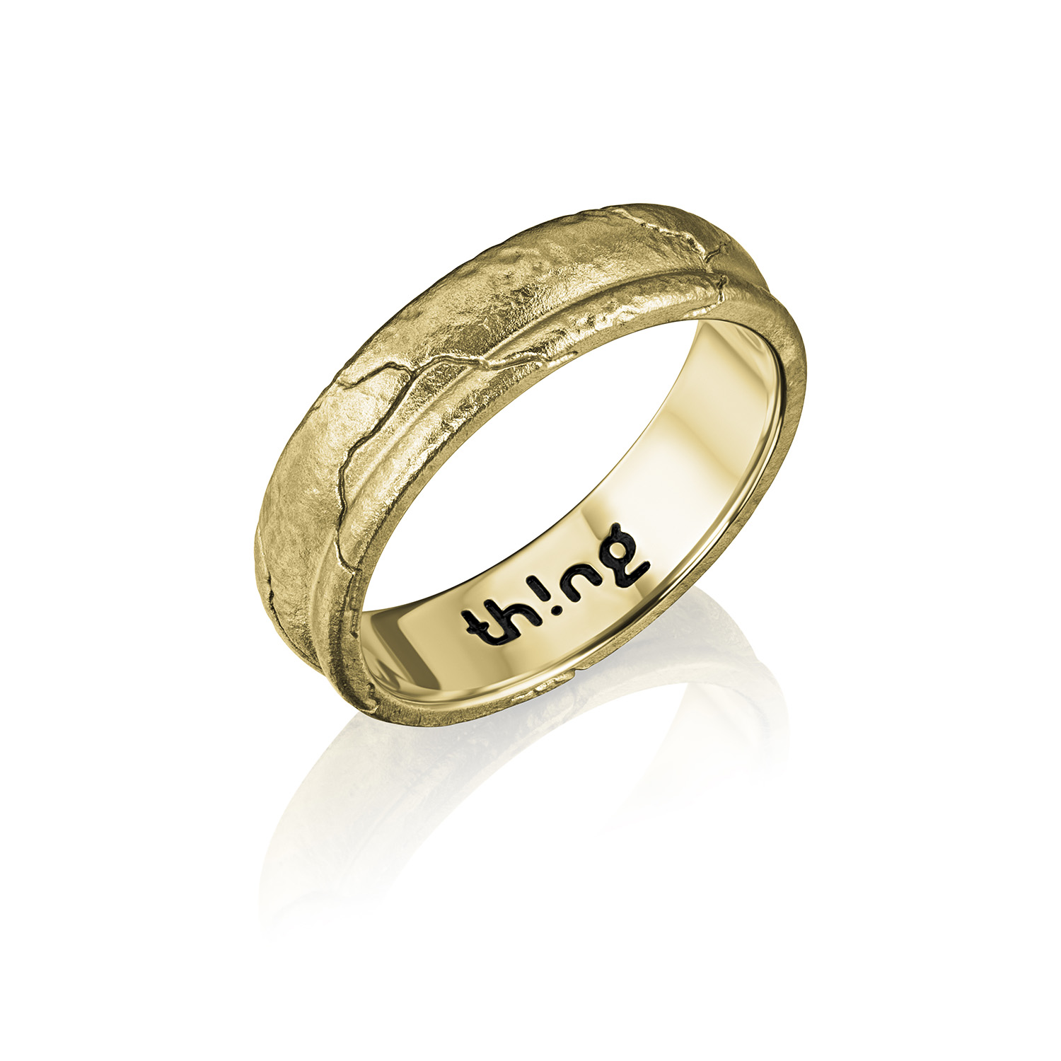 Позолоченное кольцо из серебра BASE GOLD