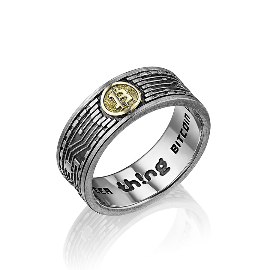 Серебряное CRYPTOКОЛЬЦО с секретом
