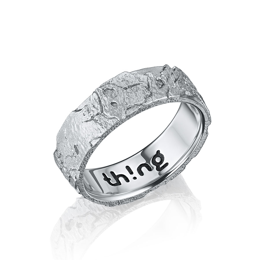 Серебряное кольцо PLASTER