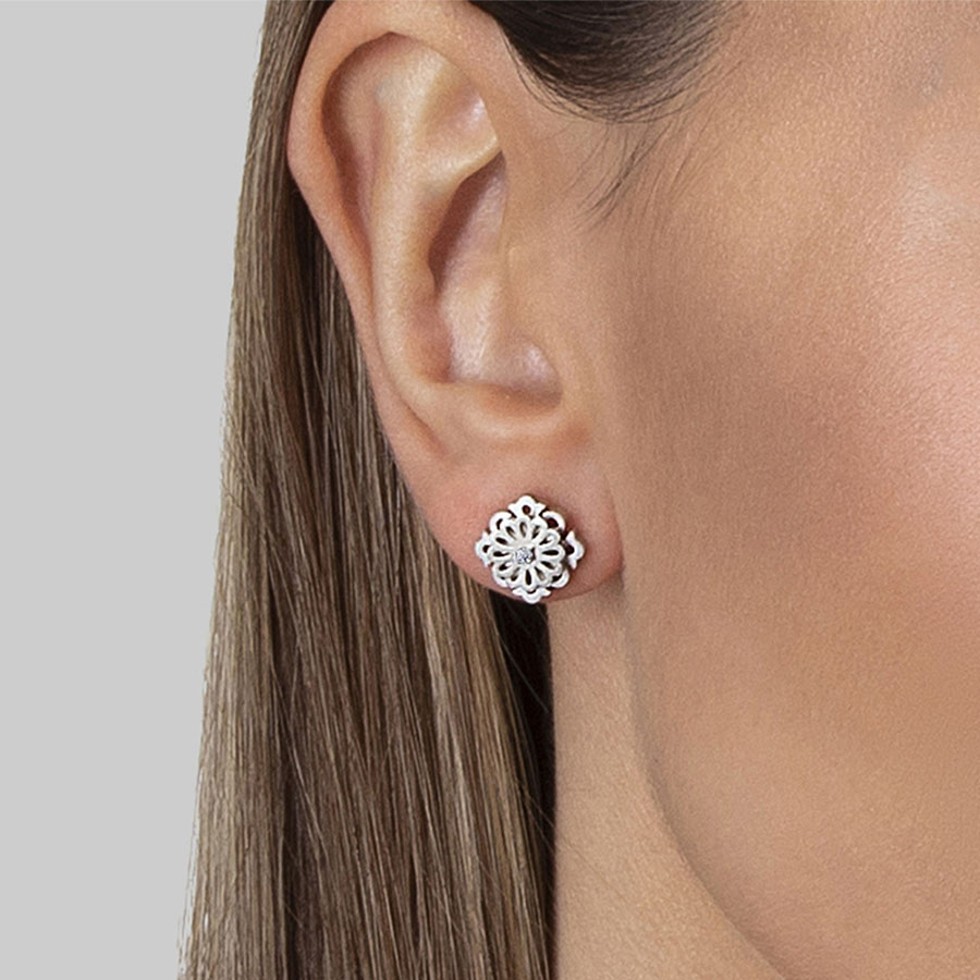 Серебряные пусеты KOSTROMA MINI