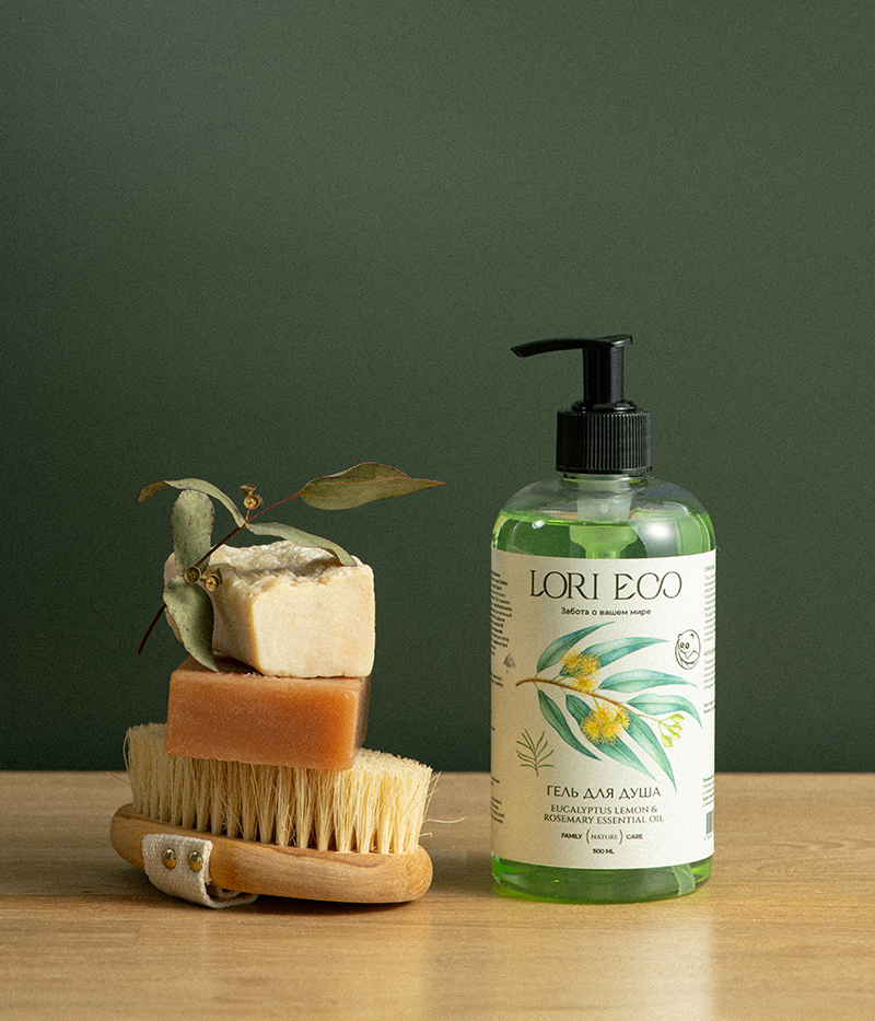 LORI ECO Гель для душа с эфирным маслом Эвкалипта и Розмарина