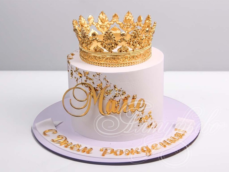Торт для Двевочки с Короной
