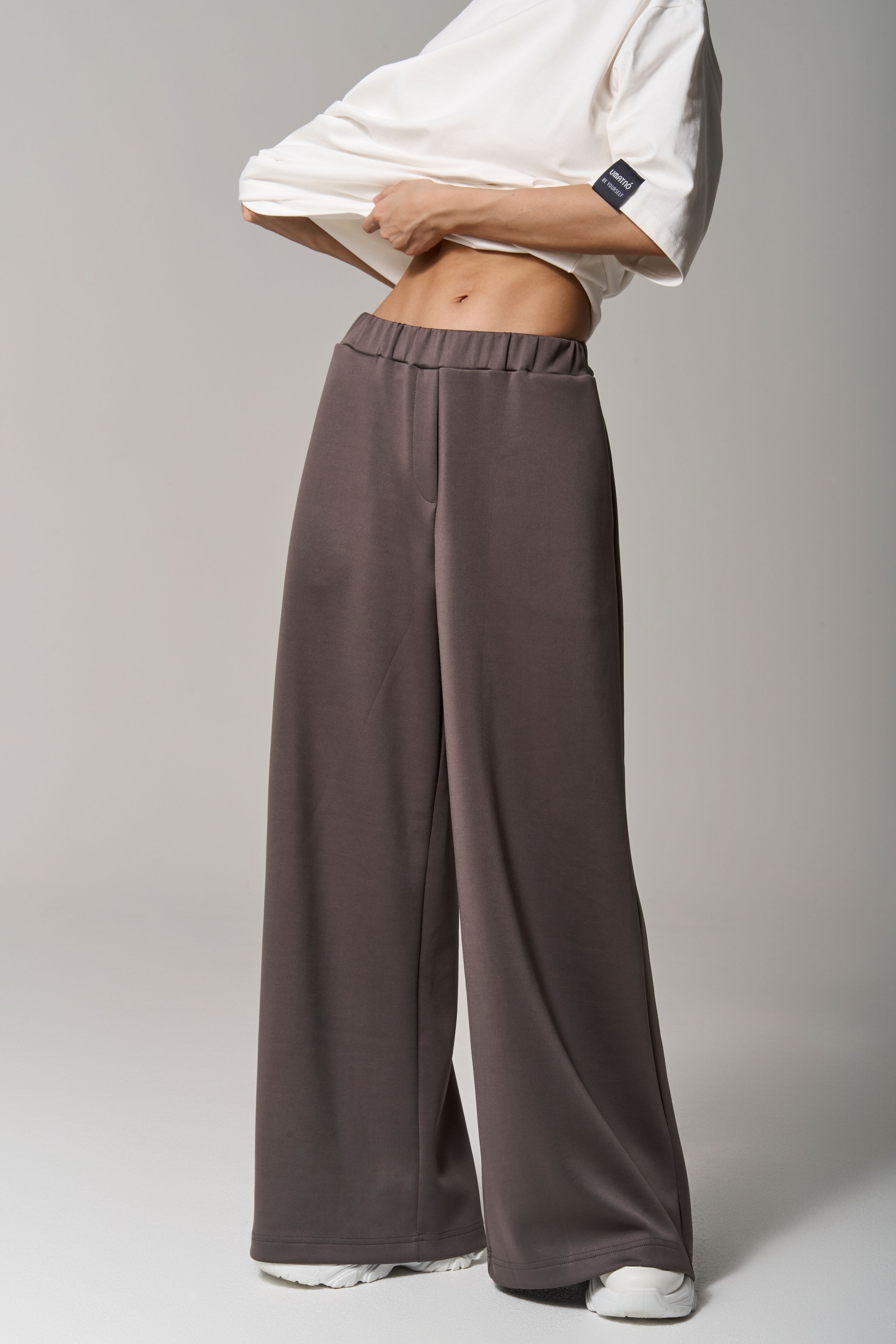 Брюки трикотажные wide leg