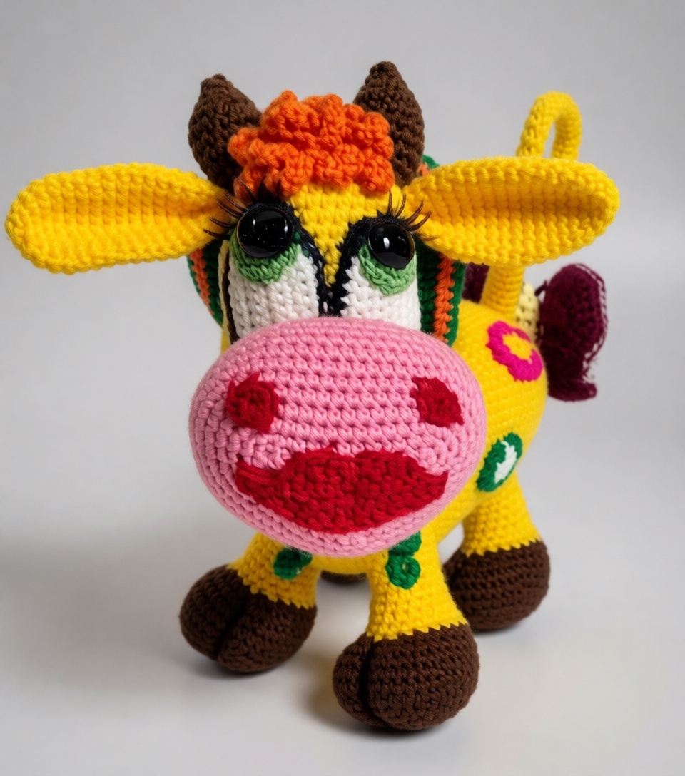 Игрушка "Цветочная коровка"
