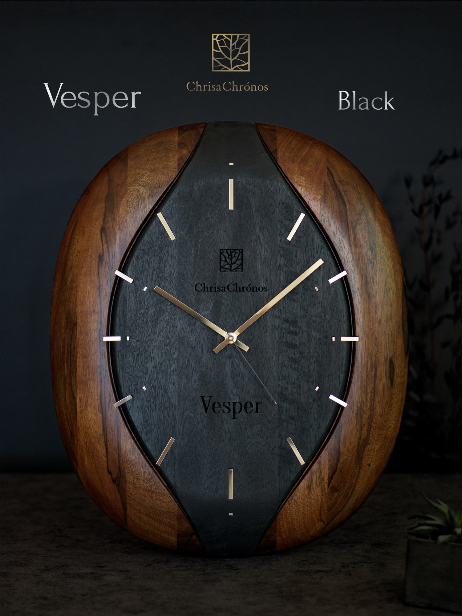 Часы интерьерные VESPER Black