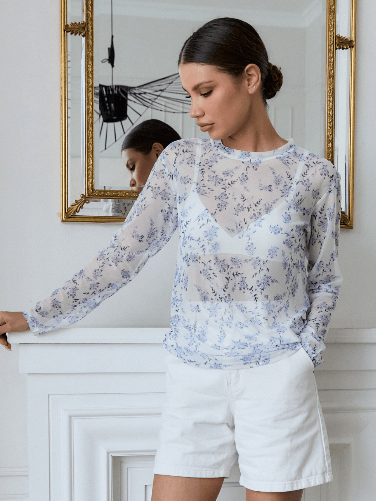 Лонгслив сетка прозрачный AIRY