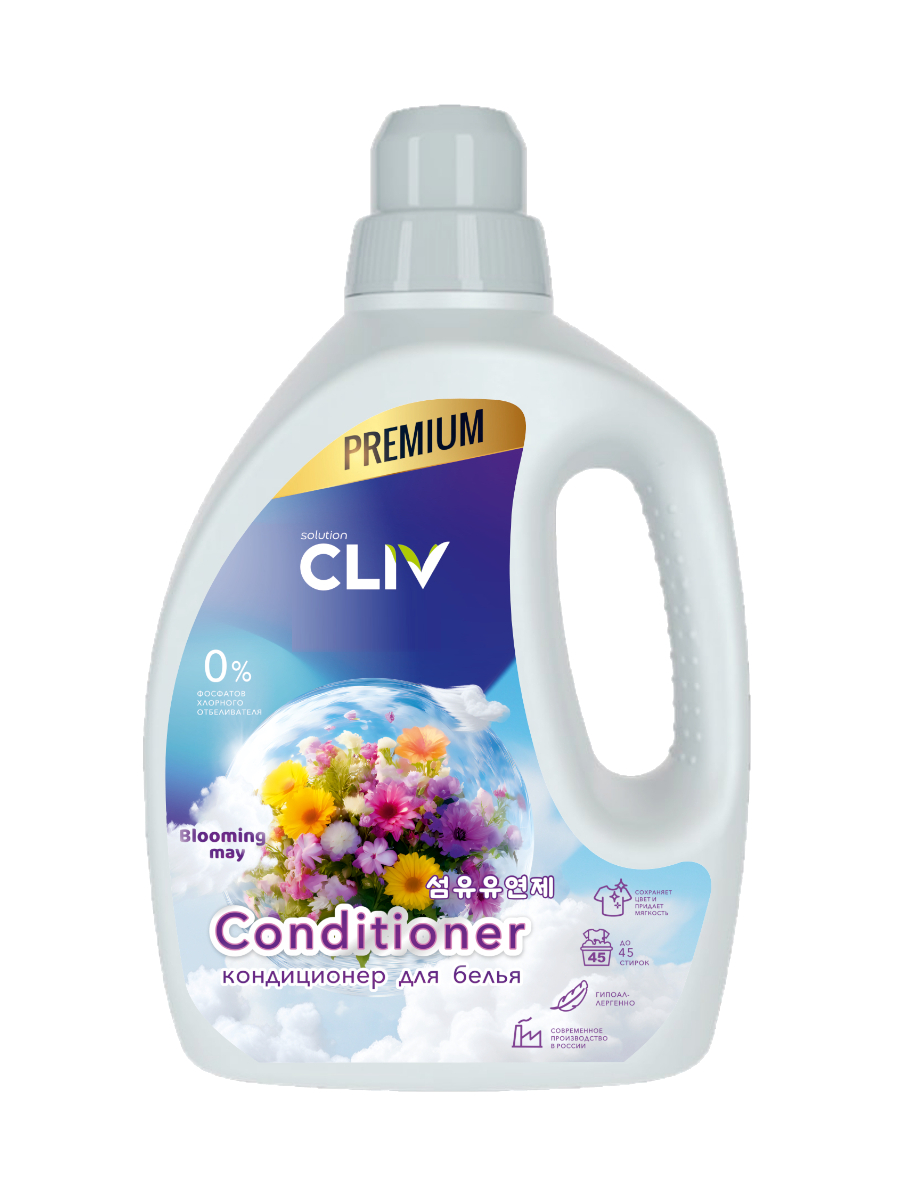 CLIV solution Кондиционер для белья Майские цветы, 1500 мл